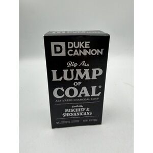 NIB Duke Cannon Big Ass Lump of Coal Activated Charcoal Soap, 10 oz, Mischief